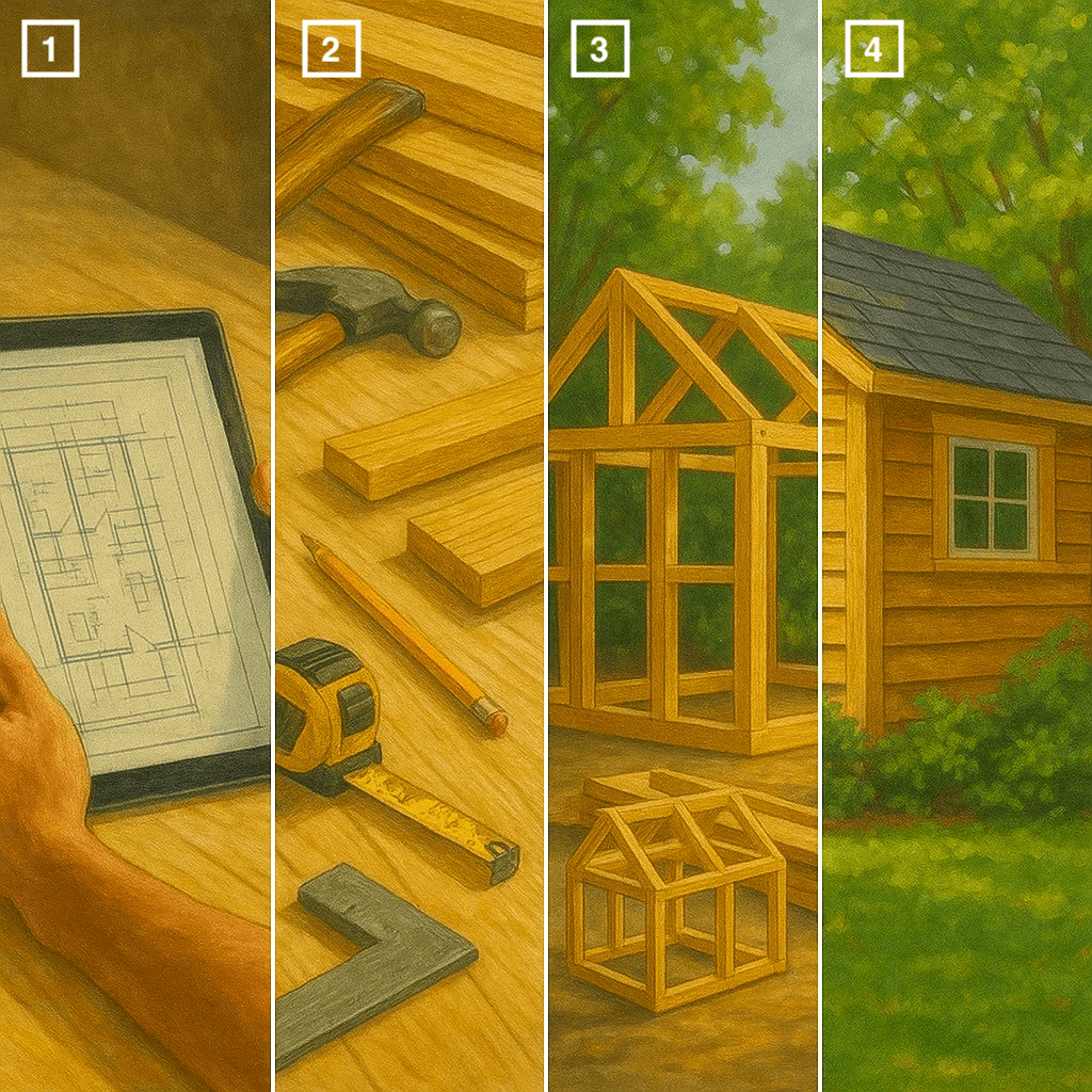 Step by Step Journey - From Buying Shed Plans to Finished Shed